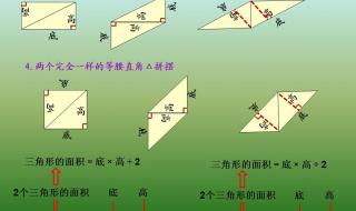 小学三角形面积公式