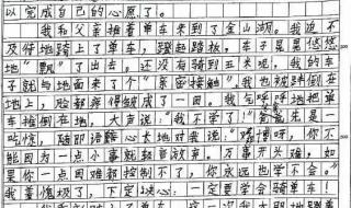 那一刻我长大了600字